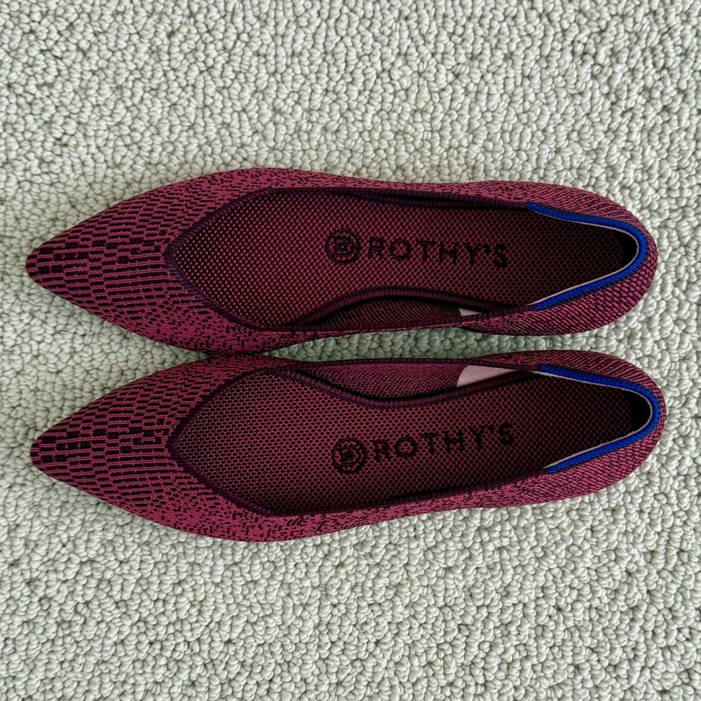 Rothy’s The Point Fig Python Flats - Picture 2 of 10